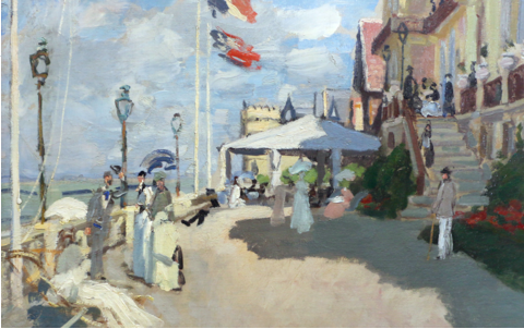 Claude Monet, 'The Hotel des Roches Noires, Trouville', 1870, 81 x 58 cm, oil on canvas, Musee D'Orsay, Paris