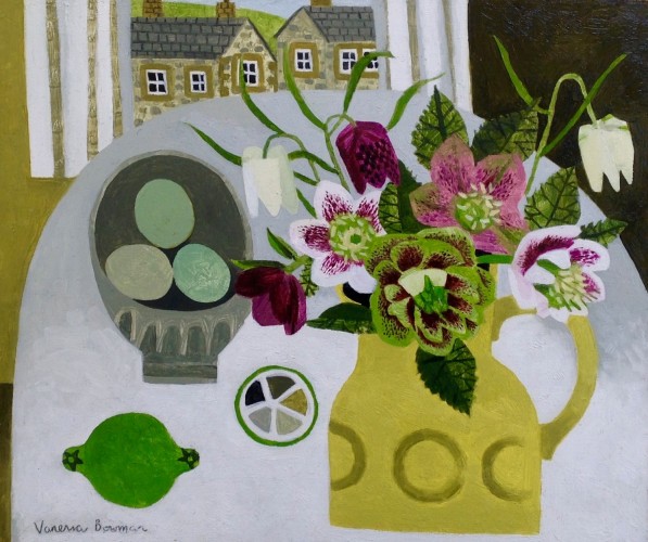 Hellebores ,Yellow Jug and Birdseggs